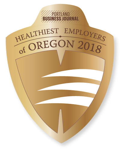Portland Business Journal Healthiest Employers of Oregon badge