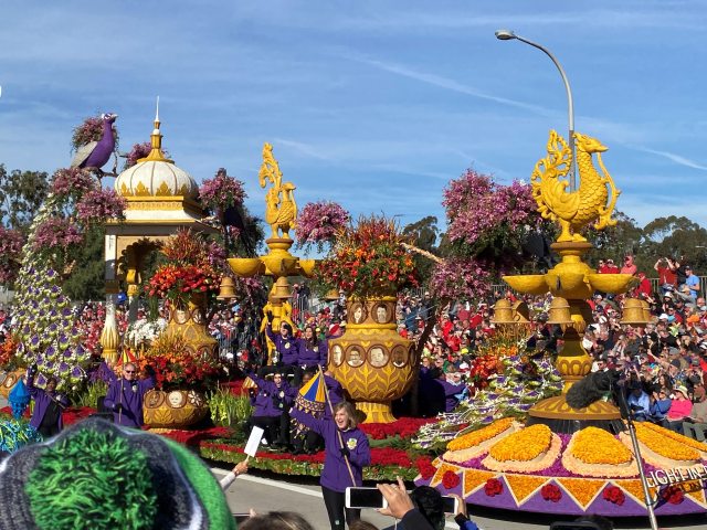 Donate Life's spectacular float in the Rose Parade on Jan. 1, 2020