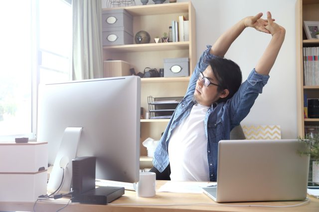 Work from home desk exercises sales